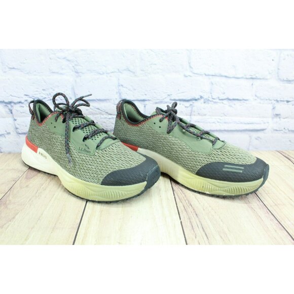 LL Bean Dirigo Green Mesh Lace Up Lightweight Comfort Sneaker Shoes Size 10 M - Picture 3 of 9
